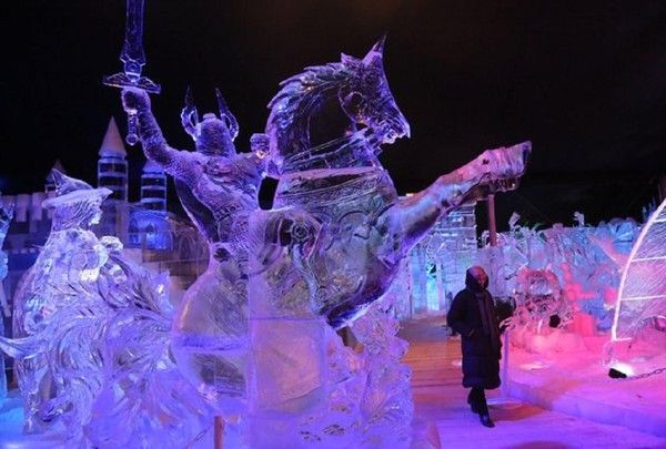 Sculture de glace...