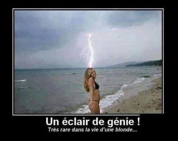 caricature de blonde