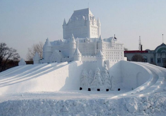 Château Frontenac de Québec en glace