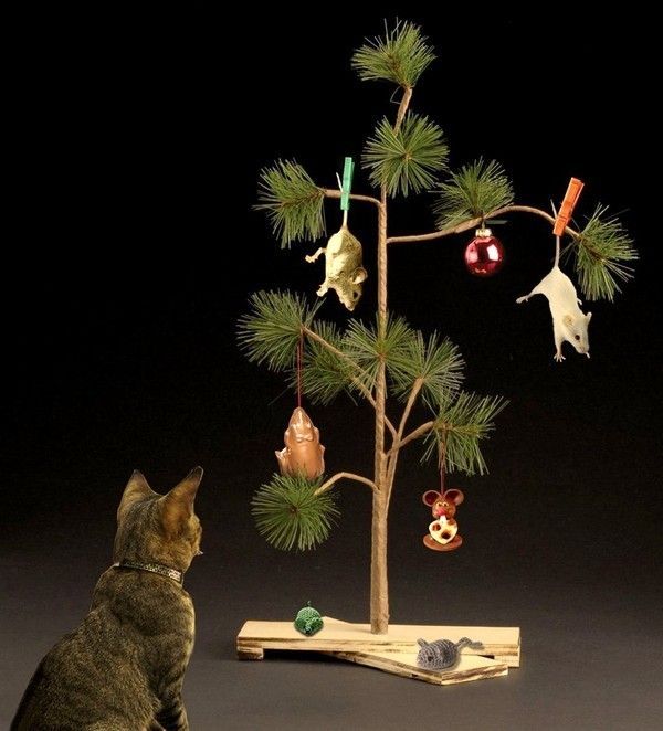 Arbre de noël...à chat