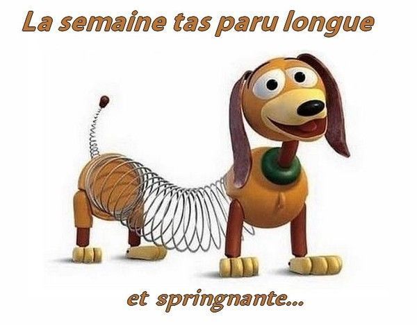 La semaine a étai éreintante...springnante...