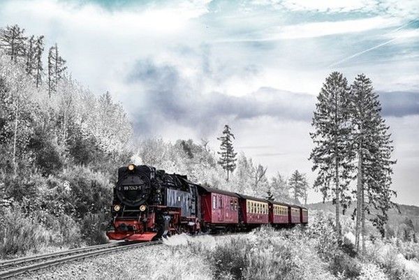 le train....hiver