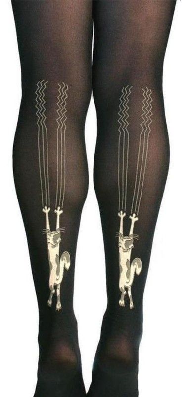 Accrocs au bas nylon...