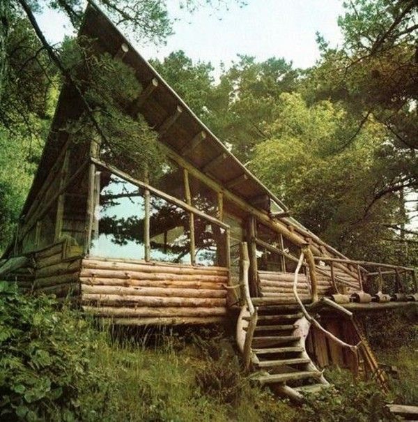 Un chalet de bois...