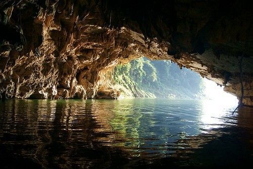 Paysage grotte
