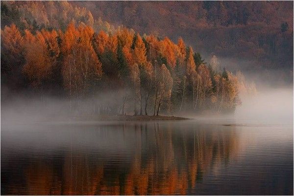 lac en automne