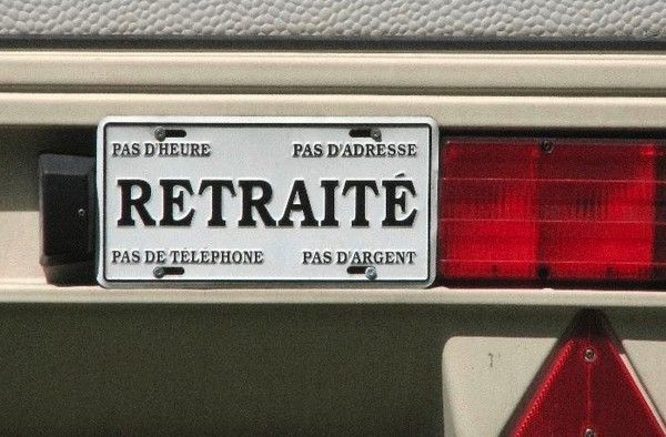 Une plaque pour voiture...