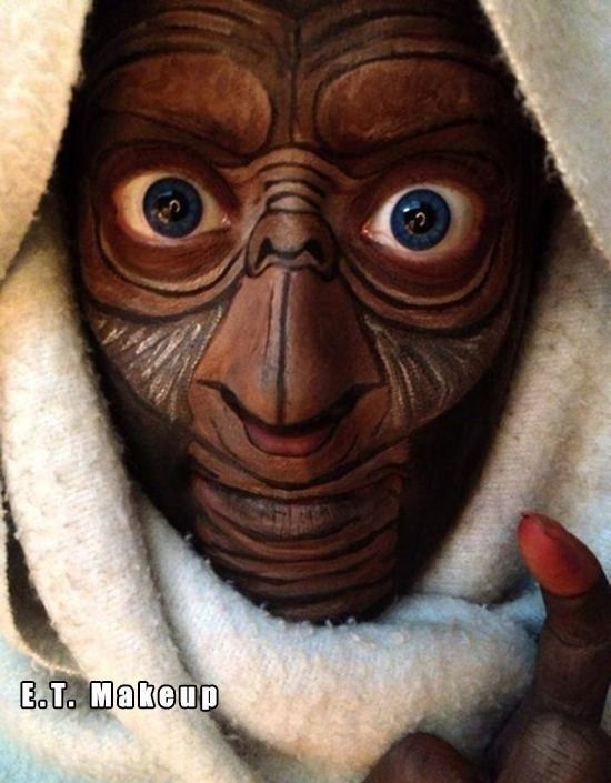 E.T....en maquillage..hi.hi..