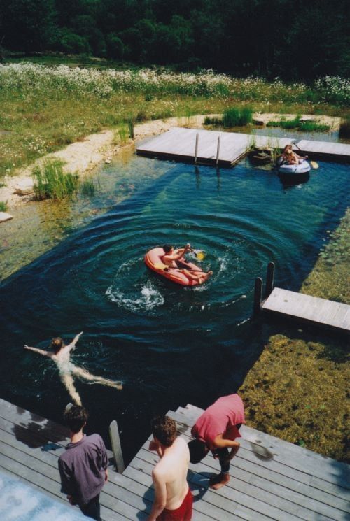 Une piscine  naturel