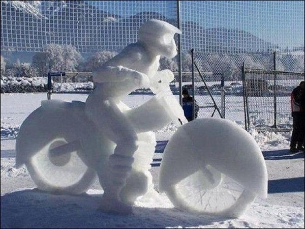 Un bonhomme de glace...hi..hi..