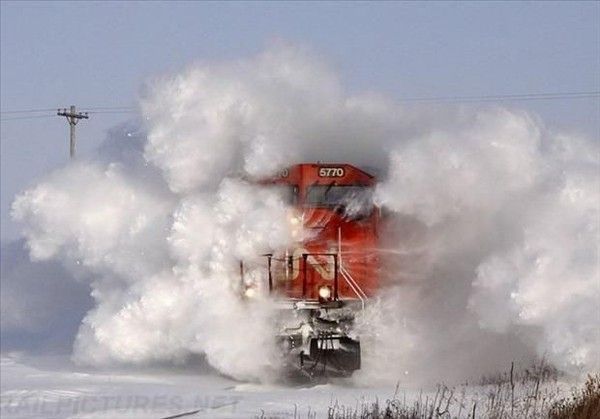 Train chasse neige...