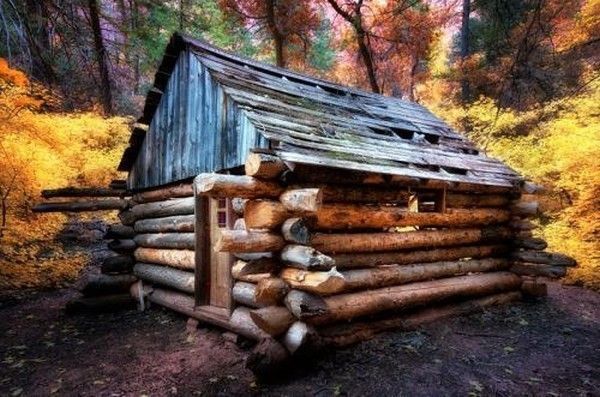 Cabane de bois..hi.hi..