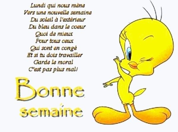 bonne semaine